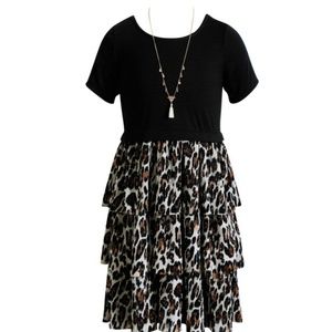 Girls size 8 Emily West dress with necklace